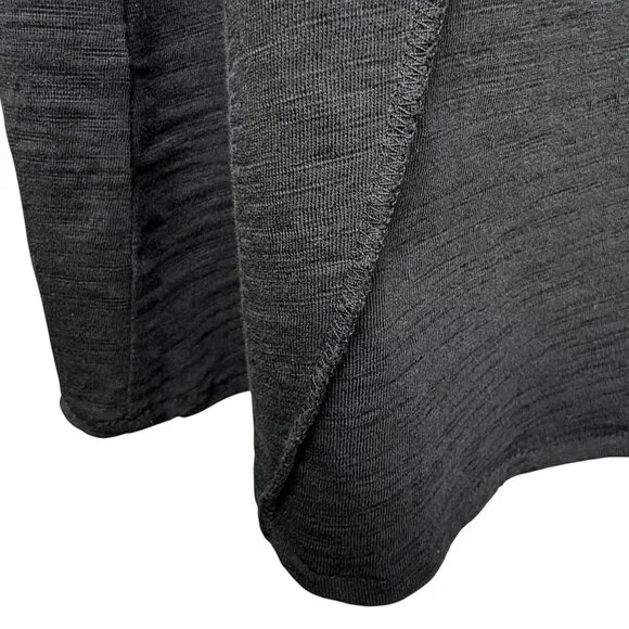 J.JILL Black Skirt XS Black Cotton Knit Casual Midi Pull on Elastic Waist - Picture 6 of 7